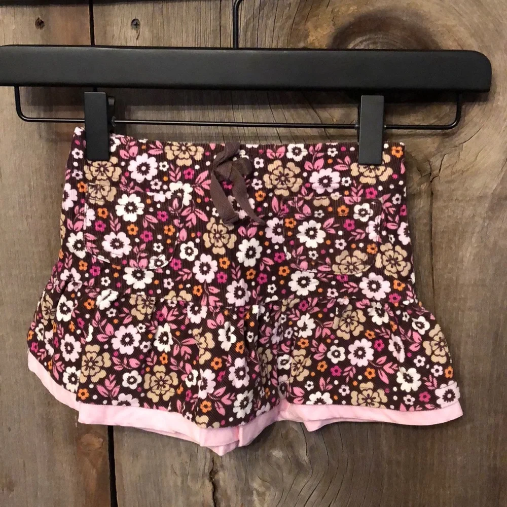 Carter’s Brown Floral Corduroy Skirt Size 24 months girls